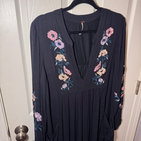 Free People Mia Floral Embroidered Long Sleeve Dress - Picture 3 of 12